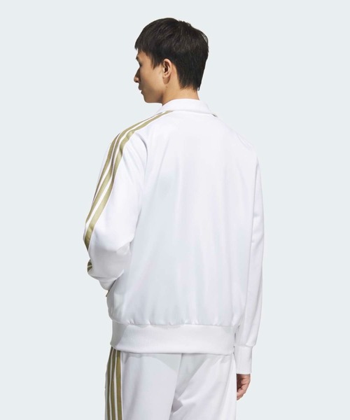 adidas(アディダス)の「Stadium Gold レギュラーフィット トラックトップ / ジャージ / トラックジャケット / アディダス adidas(ジャージ・メンズ・ホワイト・X-LARGE/X-SMALL/MEDIUM/SMALL/LARGE/XX-LARGE)」の2枚目の写真