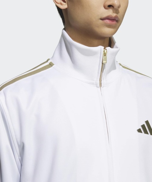 adidas(アディダス)の「Stadium Gold レギュラーフィット トラックトップ / ジャージ / トラックジャケット / アディダス adidas(ジャージ・メンズ・ホワイト・X-LARGE/X-SMALL/MEDIUM/SMALL/LARGE/XX-LARGE)」の5枚目の写真