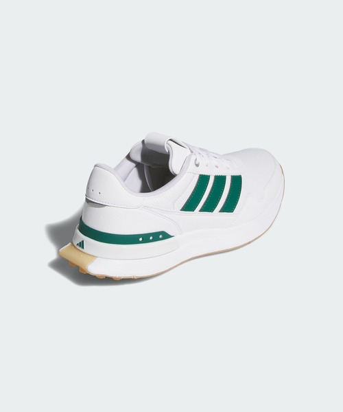 adidas（アディダス）の「S2G 26 レザー スパイクレス ゴルフ / S2G 26 LEATHER SPIKELESS GOLF【adidas Golf/アディダスゴルフ】（スニーカー・レディース・ホワイト×グリーン・22.5cm/23.5cm/24.5cm/25.5cm/23.0cm/24.0cm/25.0cm/26.0cm/22.0cm）」の2枚目の写真