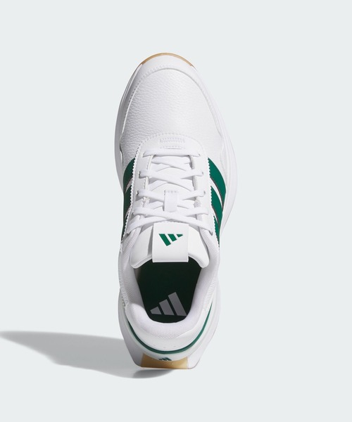 adidas（アディダス）の「S2G 26 レザー スパイクレス ゴルフ / S2G 26 LEATHER SPIKELESS GOLF【adidas Golf/アディダスゴルフ】（スニーカー・レディース・ホワイト×グリーン・22.5cm/23.5cm/24.5cm/25.5cm/23.0cm/24.0cm/25.0cm/26.0cm/22.0cm）」の4枚目の写真