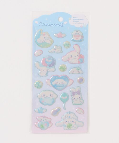 sanrio（サンリオ）の「【 sanrio 】 サンリオキャラクターズ パールマシュマロシール 26S7（ステッカー/テープ・レディース・ライトパープル/ブルー系その他/ブルー系その他2/ピンク/ライトピンク・FREE）」の2枚目の写真