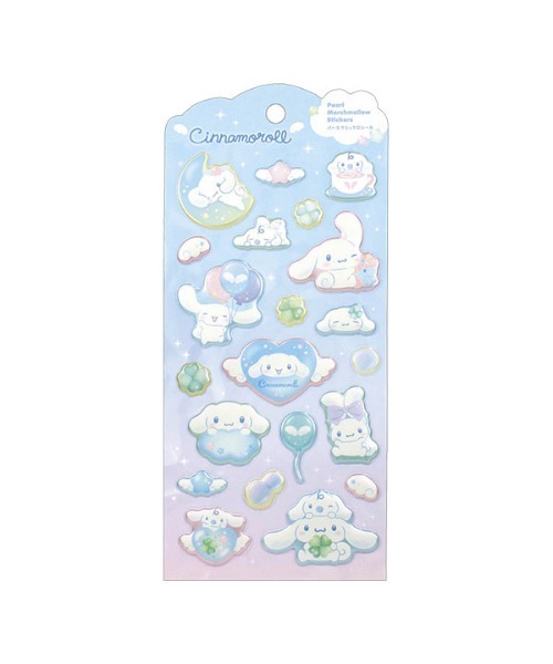sanrio（サンリオ）の「【 sanrio 】 サンリオキャラクターズ パールマシュマロシール 26S7（ステッカー/テープ・レディース・ライトパープル/ブルー系その他/ブルー系その他2/ピンク/ライトピンク・FREE）」の8枚目の写真