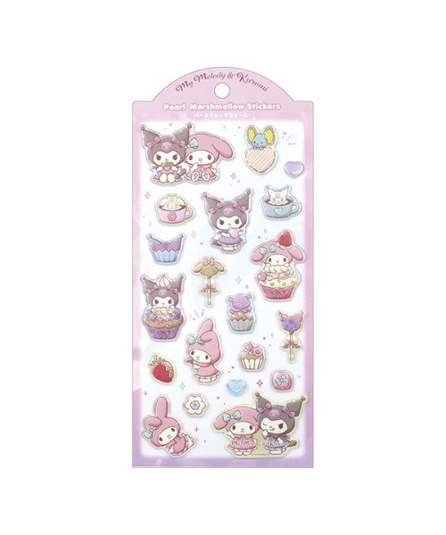 sanrio（サンリオ）の「【 sanrio 】 サンリオキャラクターズ パールマシュマロシール 26S7（ステッカー/テープ・レディース・ライトパープル/ブルー系その他/ブルー系その他2/ピンク/ライトピンク・FREE）」の9枚目の写真