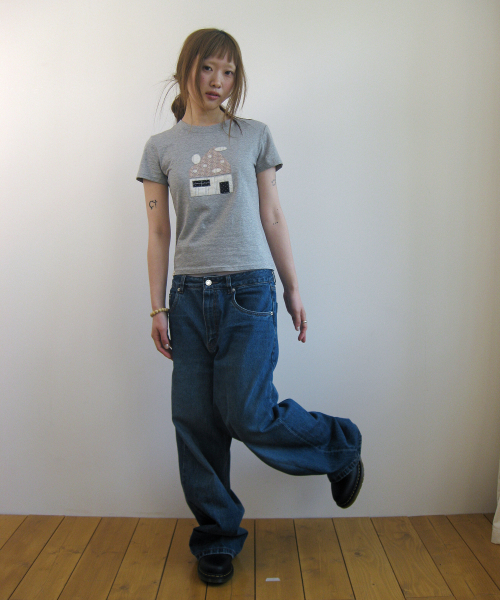 NAATS(ナツ)の「Dot home patch t-shirt, melange gray(Tシャツ/カットソー・レディース・その他・FREE)」の8枚目の写真