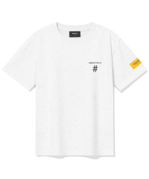 BEENTRILL(ビントリル)の「ウィメンズテーピングハッシュタグ半袖Tシャツ(アイスグレー)(Tシャツ/カットソー・レディース・その他・X-SMALL/SMALL)」の2枚目の写真