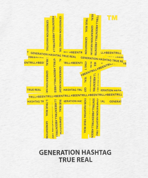 BEENTRILL(ビントリル)の「ウィメンズテーピングハッシュタグ半袖Tシャツ(アイスグレー)(Tシャツ/カットソー・レディース・その他・X-SMALL/SMALL)」の3枚目の写真