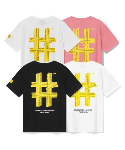 BEENTRILL(ビントリル)の「ウィメンズテーピングハッシュタグ半袖Tシャツ(アイスグレー)(Tシャツ/カットソー・レディース・その他・X-SMALL/SMALL)」の4枚目の写真
