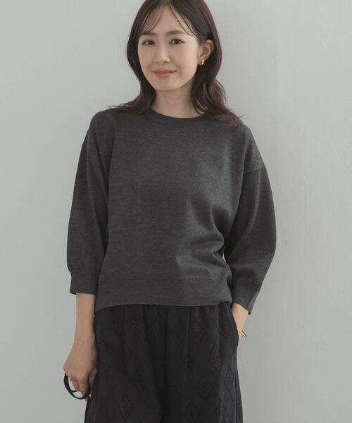 URBAN RESEARCH DOORS（アーバンリサーチドアーズ）の「ウォッシャブルブライトプルオーバー（その他トップス・レディース・チャコールグレー/オートミール/ブラウン系その他・FREE）」の22枚目の写真