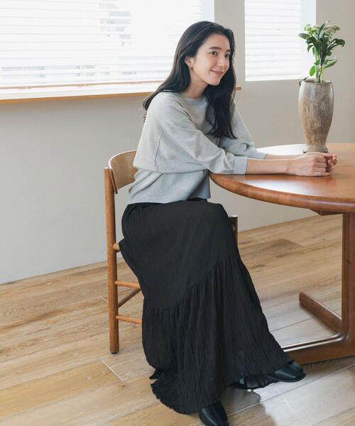 URBAN RESEARCH DOORS（アーバンリサーチドアーズ）の「ウォッシャブルブライトプルオーバー（その他トップス・レディース・チャコールグレー/オートミール/ブラウン系その他・FREE）」の15枚目の写真