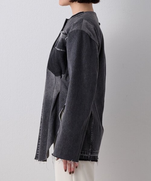 Whim Gazette（ウィムガゼット）の「【LITKOVSKA】別注FITTED DENIM JACKET（デニムジャケット・レディース・ブラック・34）」の12枚目の写真