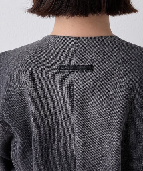 Whim Gazette（ウィムガゼット）の「【LITKOVSKA】別注FITTED DENIM JACKET（デニムジャケット・レディース・ブラック・34）」の14枚目の写真