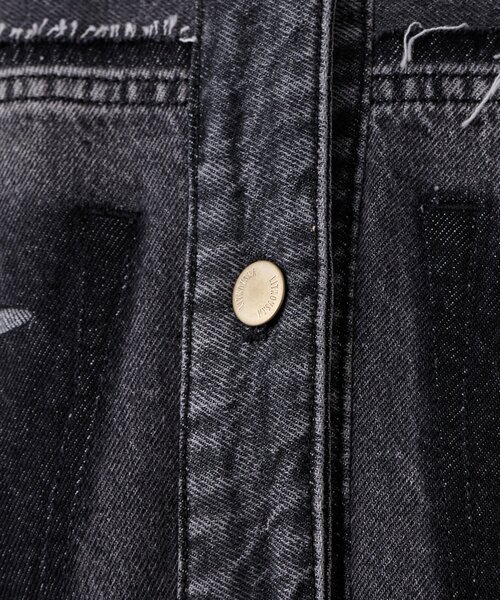 Whim Gazette（ウィムガゼット）の「【LITKOVSKA】別注FITTED DENIM JACKET（デニムジャケット・レディース・ブラック・34）」の19枚目の写真