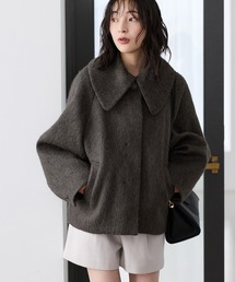 VIS（ビス）の「ビッグカラーモモンガシャギーショートコート（その他アウター）」