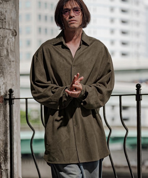 ms6608‑Ponti Suede Skipper Long Shirt — скиппер‑лонг рубашка (GM‑A6202W‑009)