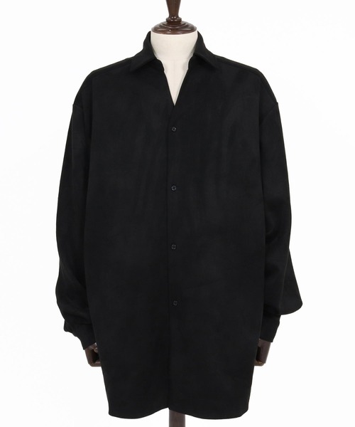 CAMBIO(カンビオ)の「ms6608-Ponti Suede Skipper Long Shirt スキッパーロングシャツ(GM-A6202W-009)(シャツ/ブラウス・メンズ・ブラック/カーキブラウン/グレイッシュベージュ・S/M/L)」の17枚目の写真