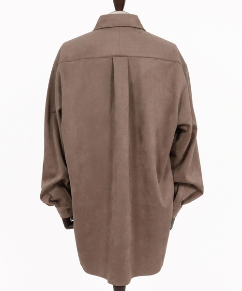 CAMBIO(カンビオ)の「ms6608-Ponti Suede Skipper Long Shirt スキッパーロングシャツ(GM-A6202W-009)(シャツ/ブラウス・メンズ・ブラック/カーキブラウン/グレイッシュベージュ・S/M/L)」の19枚目の写真