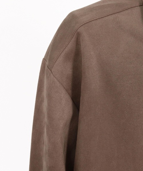 CAMBIO(カンビオ)の「ms6608-Ponti Suede Skipper Long Shirt スキッパーロングシャツ(GM-A6202W-009)(シャツ/ブラウス・メンズ・ブラック/カーキブラウン/グレイッシュベージュ・S/M/L)」の21枚目の写真