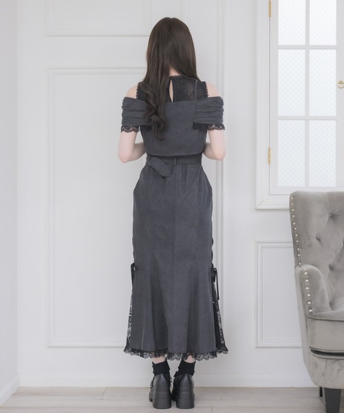 couture BY ROJITA(クチュールバイロジータ)の「【セットアップ対応】サイドレースマーメイドスカート(スカート・レディース・ブラック/ピンクベージュ・FREE)」の18枚目の写真