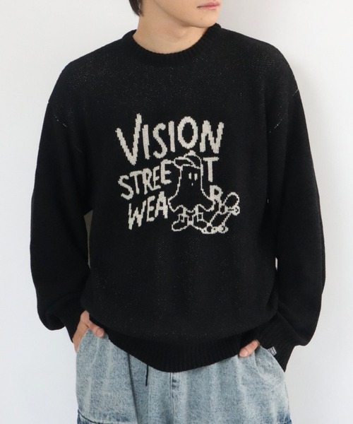 Ghost jacquard knit / ゴーストジャガードニット（ニット/セーター