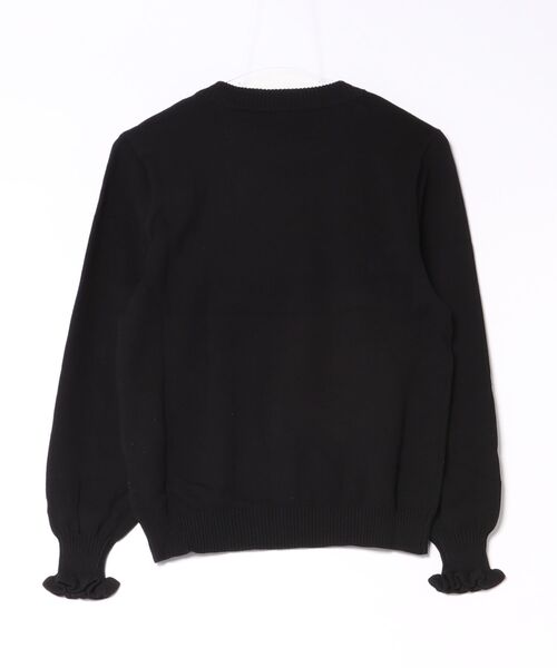 nino(ニノ)の「リボン付き クルーニット☆(ニット/セーター・レディース・サーモンピンク/ホワイト/ブラック・F)」の4枚目の写真