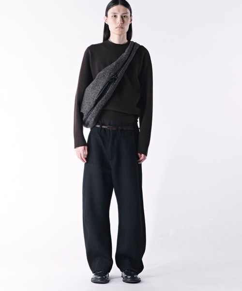 Cote&Ciel(コートエシエル)の「【cote&ciel/コートエシエル】 Reno Tweed Anthracite / 2WAY ショルダーバッグ ベスト(ショルダーバッグ・メンズ・ブラック×グレー・FREE)」の2枚目の写真