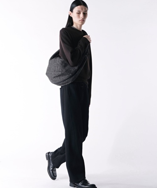 Cote&Ciel(コートエシエル)の「【cote&ciel/コートエシエル】 Reno Tweed Anthracite / 2WAY ショルダーバッグ ベスト(ショルダーバッグ・メンズ・ブラック×グレー・FREE)」の5枚目の写真