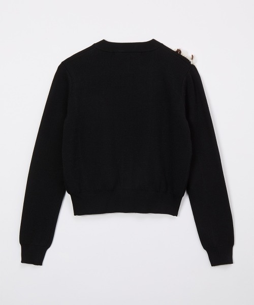 leinwande(ラインヴァンド)の「Botanical Embroidery Cardigan / ボタニカルエンブロイダリーカーディガン(カーディガン/ボレロ・レディース・GRAY/Yellow/Black・ONE SIZE)」の8枚目の写真