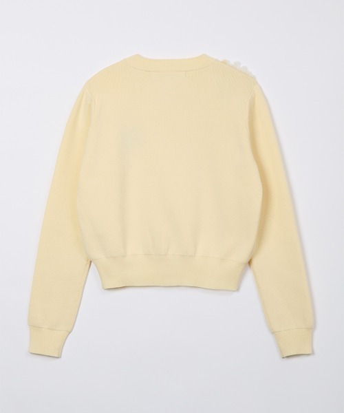 leinwande(ラインヴァンド)の「Botanical Embroidery Cardigan / ボタニカルエンブロイダリーカーディガン(カーディガン/ボレロ・レディース・GRAY/Yellow/Black・ONE SIZE)」の12枚目の写真