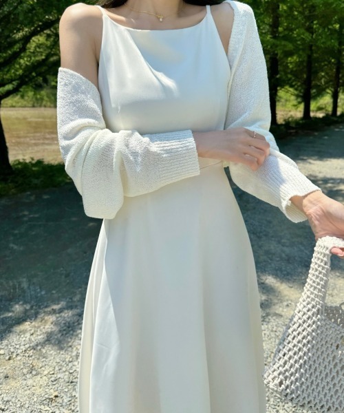 FLINEA(フリネア)の「ノースリーブワンピース(ジャンパースカート・レディース・ホワイト/ブラック/ベージュ・FREE)」の20枚目の写真