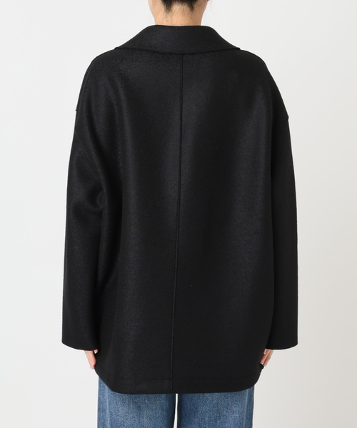HARRIS WHARF LONDON(ハリスワーフロンドン)の「HARRIS WHARF LONDON Women dropped shoulder d.b. jacket p コート(その他アウター・レディース・ブラック・42)」の10枚目の写真