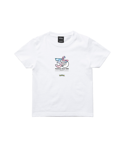 ZOZOSPOT(ゾゾスポット)の「Pokemon 30th Anniversary 1025 T-shirt 「ニンフィア」(Tシャツ/カットソー・レディース・ホワイト・SMALL/MEDIUM/LARGE/X-LARGE/XX-LARGE/XXX-LARGE/100cm/110cm/120cm/130cm/140cm/150cm/160cm)」の2枚目の写真