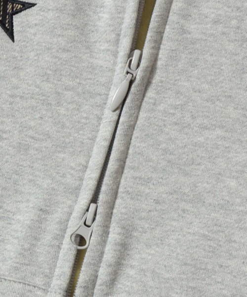 SITRY(シトリー)の「Logo Applique Color Scheme Sweat Zip Hoodie/オーバーサイズ アップリケ 裏起毛 配色 スウェット ジップパーカー フーディー レディース メンズ(パーカー・メンズ・ブラック/グレー/ネイビー・L/M)」の12枚目の写真