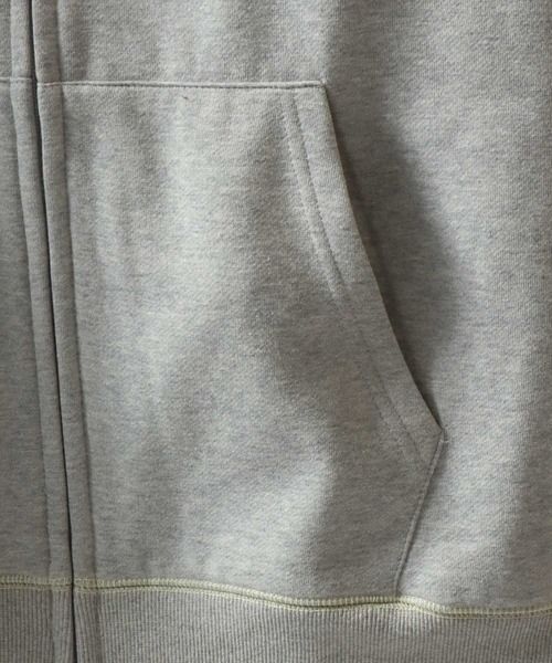 SITRY(シトリー)の「Logo Applique Color Scheme Sweat Zip Hoodie/オーバーサイズ アップリケ 裏起毛 配色 スウェット ジップパーカー フーディー レディース メンズ(パーカー・メンズ・ブラック/グレー/ネイビー・L/M)」の15枚目の写真
