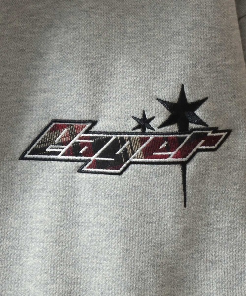 SITRY(シトリー)の「Logo Applique Color Scheme Sweat Zip Hoodie/オーバーサイズ アップリケ 裏起毛 配色 スウェット ジップパーカー フーディー レディース メンズ(パーカー・メンズ・ブラック/グレー/ネイビー・L/M)」の11枚目の写真