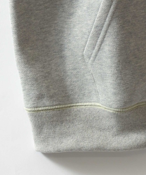 SITRY(シトリー)の「Logo Applique Color Scheme Sweat Zip Hoodie/オーバーサイズ アップリケ 裏起毛 配色 スウェット ジップパーカー フーディー レディース メンズ(パーカー・メンズ・ブラック/グレー/ネイビー・L/M)」の16枚目の写真