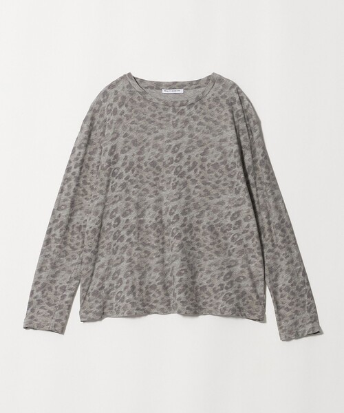 BEAUTY&YOUTH UNITED ARROWS(ビューティーアンドユースユナイテッドアローズ)の「コットン レオパードロングスリーブ プルオーバー(Tシャツ/カットソー・レディース・ベージュ/グレー系/オリーブ・FREE)」の2枚目の写真