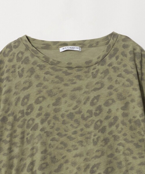 BEAUTY&YOUTH UNITED ARROWS(ビューティーアンドユースユナイテッドアローズ)の「コットン レオパードロングスリーブ プルオーバー(Tシャツ/カットソー・レディース・ベージュ/グレー系/オリーブ・FREE)」の10枚目の写真