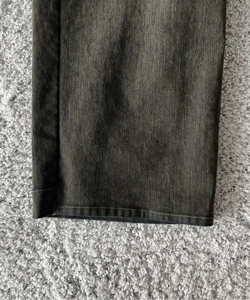 VOAAOV(ヴォアーブ)の「VOAAOV Flocky denim pant(デニムパンツ・メンズ・オリーブ/ブラウン/レッド/ブラック・1)」の10枚目の写真