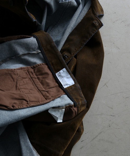 VOAAOV(ヴォアーブ)の「VOAAOV Flocky denim pant(デニムパンツ・メンズ・オリーブ/ブラウン/レッド/ブラック・1)」の13枚目の写真