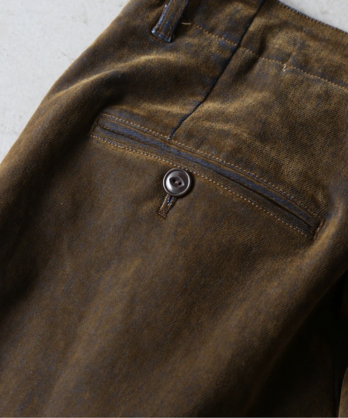 VOAAOV(ヴォアーブ)の「VOAAOV Flocky denim pant(デニムパンツ・メンズ・オリーブ/ブラウン/レッド/ブラック・1)」の19枚目の写真