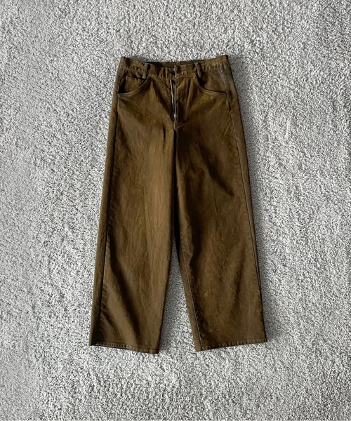 VOAAOV(ヴォアーブ)の「VOAAOV Flocky denim pant(デニムパンツ・メンズ・オリーブ/ブラウン/レッド/ブラック・1)」の20枚目の写真
