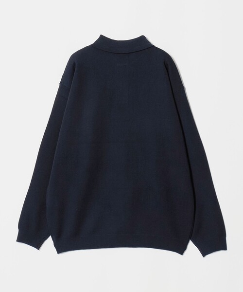 green label relaxing(グリーンレーベルリラクシング)の「スムース ニット 長袖 ポロシャツ -ウォッシャブル-(ポロシャツ・メンズ・ネイビー/ダークオレンジ/グレー系・L/S/M/XL)」の6枚目の写真