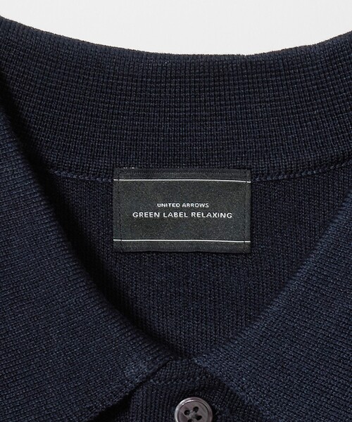 green label relaxing(グリーンレーベルリラクシング)の「スムース ニット 長袖 ポロシャツ -ウォッシャブル-(ポロシャツ・メンズ・ネイビー/ダークオレンジ/グレー系・L/S/M/XL)」の15枚目の写真