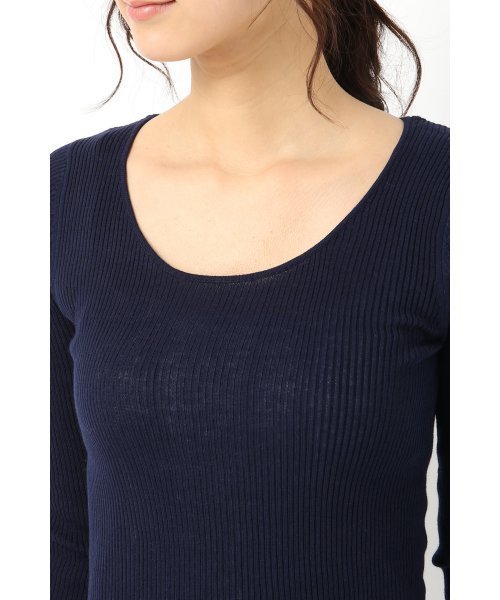 LIMITLESS LUXURY（リミットレスラグジュアリー）の「リブワイドプルオーバー◆（ニット/セーター・レディース・ホワイト/レッド/ネイビー/ブラック・FREE）」の16枚目の写真