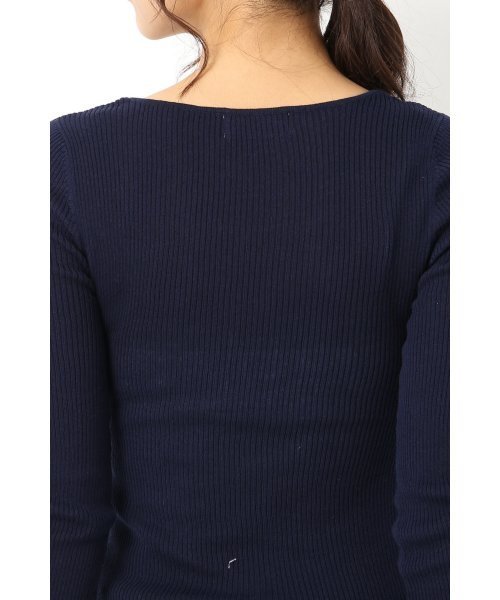 LIMITLESS LUXURY（リミットレスラグジュアリー）の「リブワイドプルオーバー◆（ニット/セーター・レディース・ホワイト/レッド/ネイビー/ブラック・FREE）」の17枚目の写真