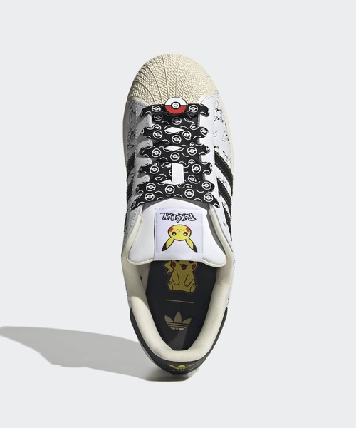 adidas(アディダス)の「Pokemon スーパースターII / Pokemon SUPERSTAR II / アディダスオリジナルス adidas Originals(スニーカー・メンズ・ホワイト・28.5cm/28.0cm/27.5cm/27.0cm/26.5cm/25.5cm/25.0cm/23.5cm/23.0cm/22.5cm/22.0cm/26.0cm/24.5cm/24.0cm/29.0cm/29.5cm/30.0cm)」の3枚目の写真