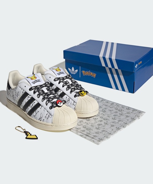 adidas(アディダス)の「Pokemon スーパースターII / Pokemon SUPERSTAR II / アディダスオリジナルス adidas Originals(スニーカー・メンズ・ホワイト・28.5cm/28.0cm/27.5cm/27.0cm/26.5cm/25.5cm/25.0cm/23.5cm/23.0cm/22.5cm/22.0cm/26.0cm/24.5cm/24.0cm/29.0cm/29.5cm/30.0cm)」の10枚目の写真