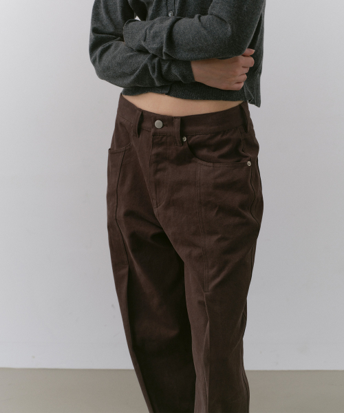 CACELE（カッセル）の「パネルポケットコットンパンツ、ブラウン（その他パンツ・レディース・その他・SMALL/MEDIUM）」の3枚目の写真