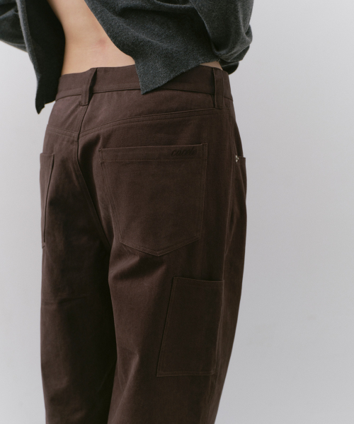 CACELE（カッセル）の「パネルポケットコットンパンツ、ブラウン（その他パンツ・レディース・その他・SMALL/MEDIUM）」の6枚目の写真