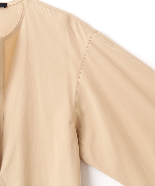 YLEVE(イレーヴ)の「YLEVE / OMI BLEACHED COTTON TWILL ONE PIECE(ワンピース・レディース・ベージュ/ブラック・1/0)」の17枚目の写真
